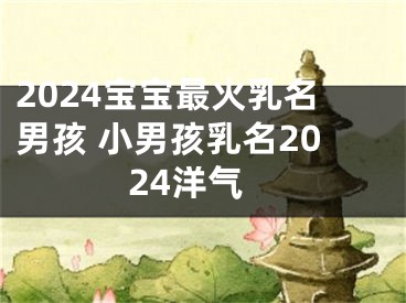 2024宝宝最火乳名男孩 小男孩乳名2024洋气