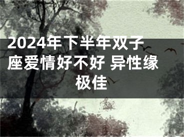 2024年下半年双子座爱情好不好 异性缘极佳