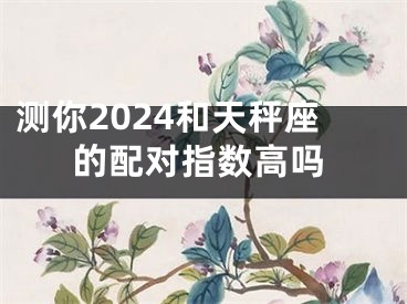 测你2024和天秤座的配对指数高吗