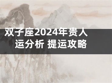 双子座2024年贵人运分析 提运攻略