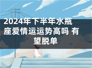 2024年下半年水瓶座爱情运运势高吗 有望脱单