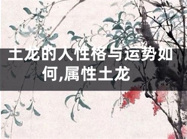 土龙的人性格与运势如何,属性土龙