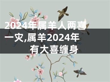 2024年属羊人两喜一灾,属羊2024年有大喜缠身