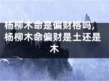 杨柳木命是偏财格吗,杨柳木命偏财是土还是木