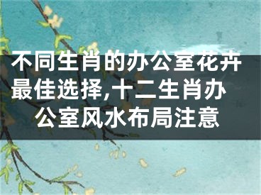 不同生肖的办公室花卉最佳选择,十二生肖办公室风水布局注意
