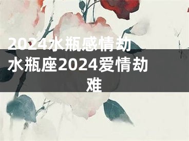 2024水瓶感情劫 水瓶座2024爱情劫难