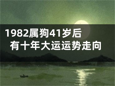 1982属狗41岁后有十年大运运势走向