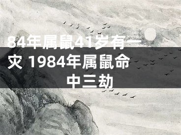 84年属鼠41岁有一灾 1984年属鼠命中三劫