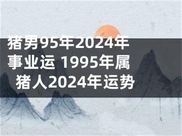 猪男95年2024年事业运 1995年属猪人2024年运势