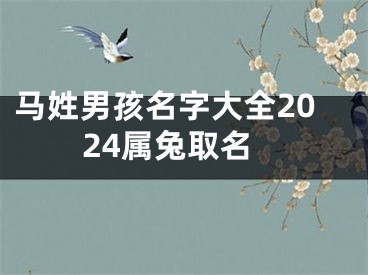 马姓男孩名字大全2024属兔取名