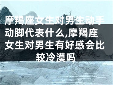 摩羯座女生对男生动手动脚代表什么,摩羯座女生对男生有好感会比较冷漠吗