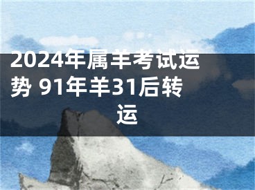 2024年属羊考试运势 91年羊31后转运