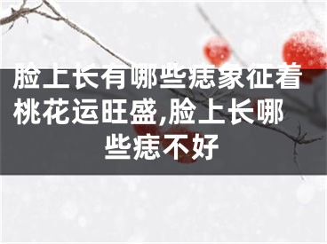 脸上长有哪些痣象征着桃花运旺盛,脸上长哪些痣不好