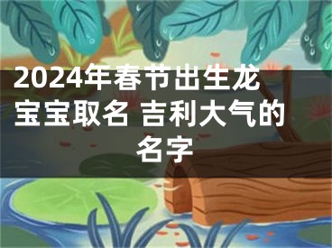 2024年春节出生龙宝宝取名 吉利大气的名字