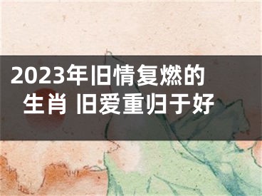 2023年旧情复燃的生肖 旧爱重归于好