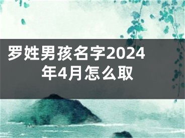 罗姓男孩名字2024年4月怎么取