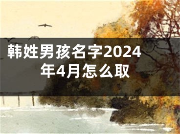 韩姓男孩名字2024年4月怎么取