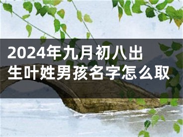 2024年九月初八出生叶姓男孩名字怎么取