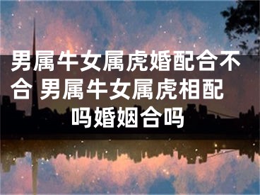 男属牛女属虎婚配合不合 男属牛女属虎相配吗婚姻合吗