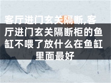 客厅进门玄关隔断,客厅进门玄关隔断柜的鱼缸不喂了放什么在鱼缸里面最好
