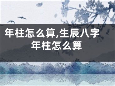 年柱怎么算,生辰八字年柱怎么算