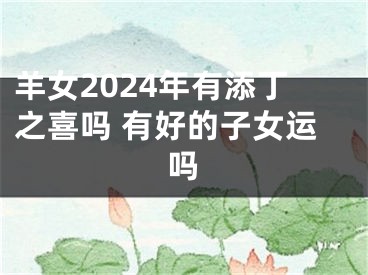 羊女2024年有添丁之喜吗 有好的子女运吗