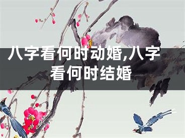 八字看何时动婚,八字看何时结婚