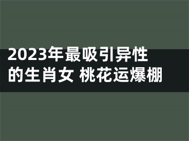 2023年最吸引异性的生肖女 桃花运爆棚