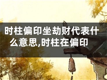 时柱偏印坐劫财代表什么意思,时柱在偏印