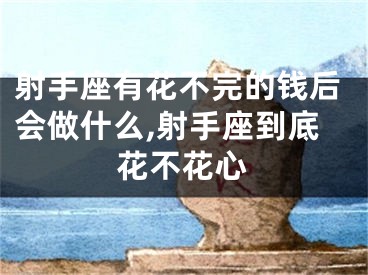 射手座有花不完的钱后会做什么,射手座到底花不花心