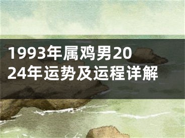 1993年属鸡男2024年运势及运程详解