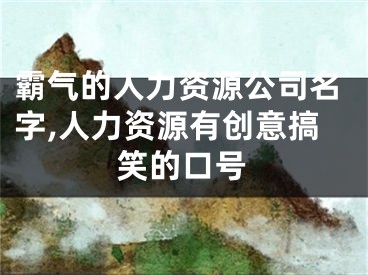 霸气的人力资源公司名字,人力资源有创意搞笑的口号