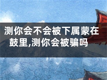 测你会不会被下属蒙在鼓里,测你会被骗吗