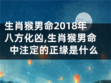 生肖猴男命2018年八方化凶,生肖猴男命中注定的正缘是什么