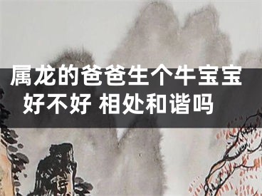 属龙的爸爸生个牛宝宝好不好 相处和谐吗