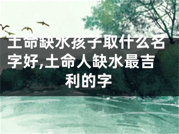 土命缺水孩子取什么名字好,土命人缺水最吉利的字