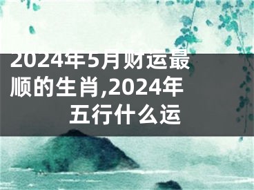 2024年5月财运最顺的生肖,2024年五行什么运