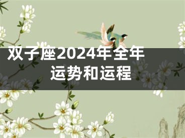 双子座2024年全年运势和运程