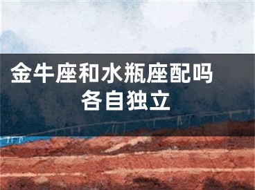 金牛座和水瓶座配吗 各自独立
