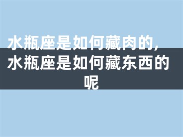 水瓶座是如何藏肉的,水瓶座是如何藏东西的呢