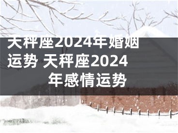 天秤座2024年婚姻运势 天秤座2024年感情运势