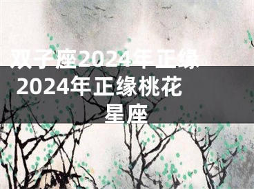 双子座2024年正缘 2024年正缘桃花星座