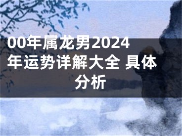 00年属龙男2024年运势详解大全 具体分析