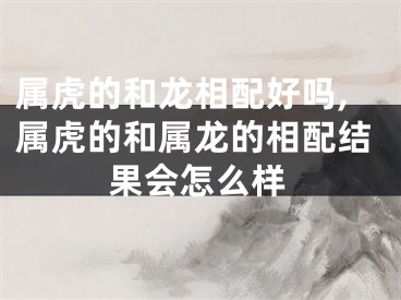 属虎的和龙相配好吗,属虎的和属龙的相配结果会怎么样
