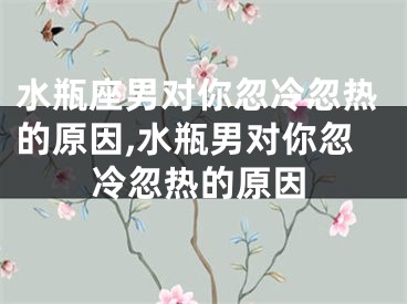 水瓶座男对你忽冷忽热的原因,水瓶男对你忽冷忽热的原因
