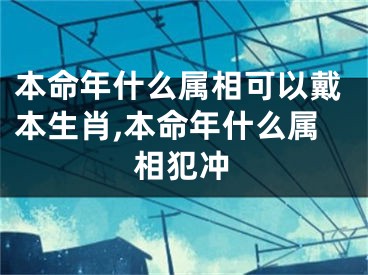 本命年什么属相可以戴本生肖,本命年什么属相犯冲