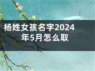 杨姓女孩名字2024年5月怎么取
