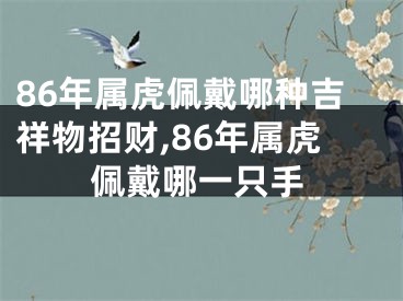 86年属虎佩戴哪种吉祥物招财,86年属虎佩戴哪一只手