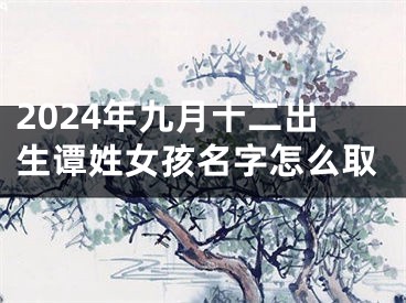 2024年九月十二出生谭姓女孩名字怎么取