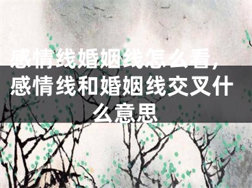 感情线婚姻线怎么看,感情线和婚姻线交叉什么意思